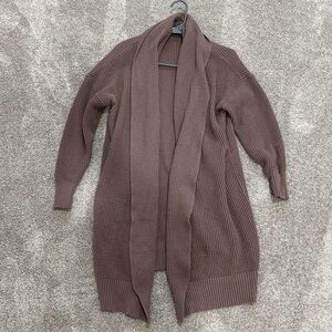 Long knitted cardigan - Lillusory - brown